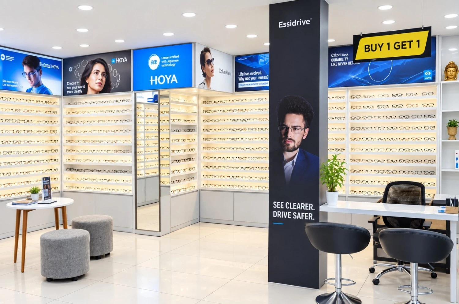 Neha Opticals Showroom at Vijaya Eye Hospital